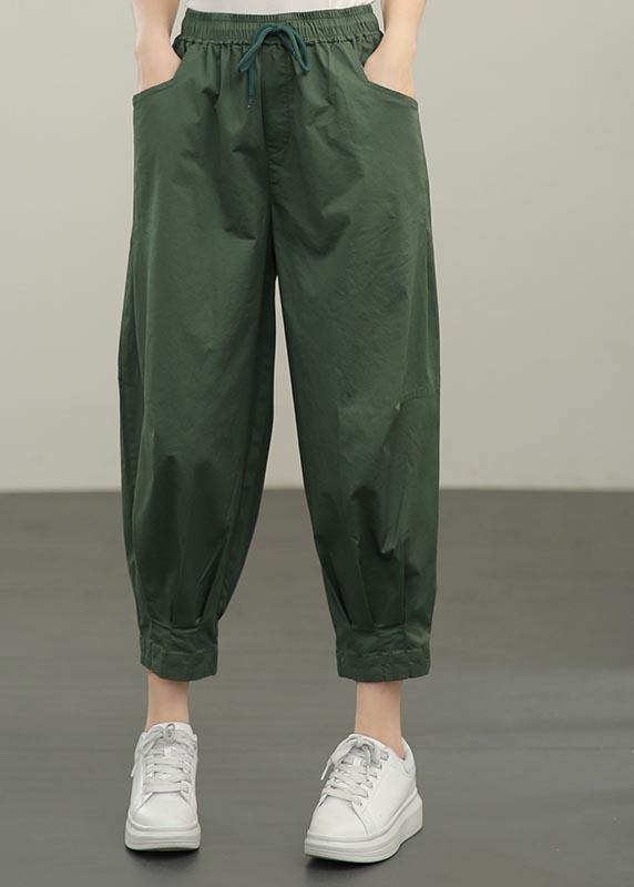 2021 Summer Casual With Elastic Waist And Loose Lace Up Pants