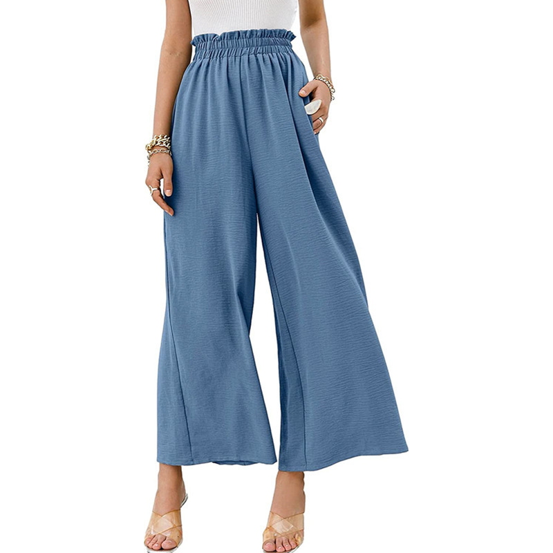 Women High Waisted Straight Wide Leg Pants
